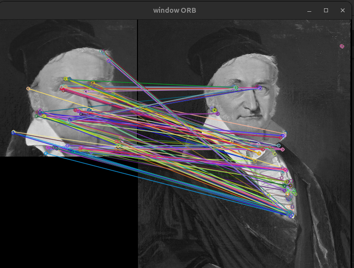 Feature matching between two images